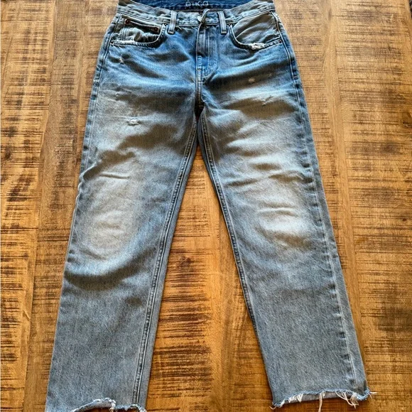 ÉTICA Rhea Midrise Straight Crop - Still Water Jeans Size 25